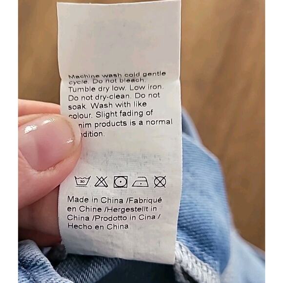 Oversized Distressed Denim Overalls • Women’s M • Boho Festival Wide Leg - Picture 14 of 14